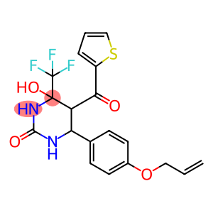 2(1H)-Pyrimidinone, tetrahydro-4-hydroxy-6-[4-(2-propen-1-yloxy)phenyl]-5-(2-thienylcarbonyl)-4-(trifluoromethyl)-