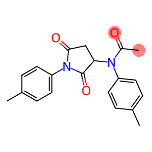 N-(4-methylphenyl)-N-[1-(4-methylphenyl)-2,5-dioxopyrrolidin-3-yl]acetamide