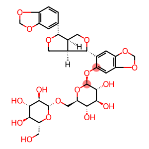 β-D-Glucopyranoside, 6-[(1S,3aR,4S,6aR)-4-(1,3-benzodioxol-5-yl)tetrahydro-1H,3H-furo[3,4-c]furan-1-yl]-1,3-benzodioxol-5-yl 6-O-β-D-glucopyranosyl-