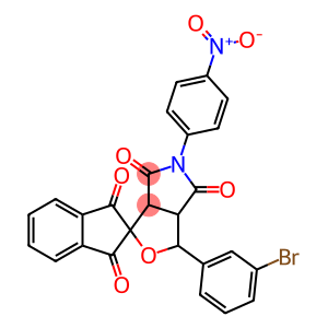1-(3-bromophenyl)-5-(4-nitrophenyl)-1,3-dihydrospiro(1H-furo[3,4-c]pyrrole-3,2'-[1'H]-indene)-1',3',4,6(2'H,3H,5H)-tetrone
