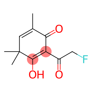 2,5-Cyclohexadien-1-one, 2-(fluoroacetyl)-3-hydroxy-4,4,6-trimethyl- (9CI)