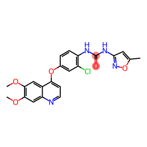 N-[2-氯-4-[(6,7-二甲氧基-4-喹啉基)氧基]苯基]-N'-(5-甲基-3-异恶唑基)脲