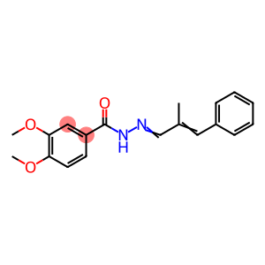 3,4-dimethoxy-N'-(2-methyl-3-phenyl-2-propenylidene)benzohydrazide