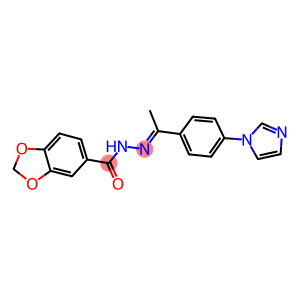 N'-{1-[4-(1H-imidazol-1-yl)phenyl]ethylidene}-1,3-benzodioxole-5-carbohydrazide