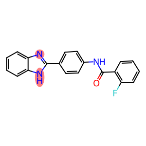 N-[4-(1H-benzimidazol-2-yl)phenyl]-2-fluorobenzamide