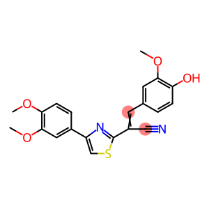 (Z)-2-(4-(3,4-dimethoxyphenyl)thiazol-2-yl)-3-(4-hydroxy-3-methoxyphenyl)acrylonitrile