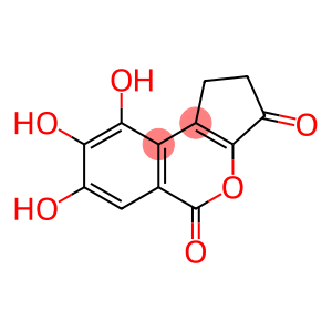 Cyclopenta[c][2]benzopyran-3,5-dione, 1,2-dihydro-7,8,9-trihydroxy-