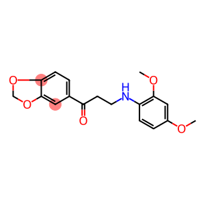 1-(1,3-BENZODIOXOL-5-YL)-3-(2,4-DIMETHOXYANILINO)-1-PROPANONE