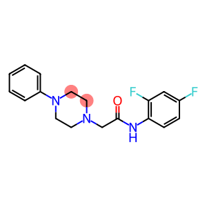 N-(2,4-DIFLUOROPHENYL)-2-(4-PHENYL-1-PIPERAZINYL)ACETAMIDE