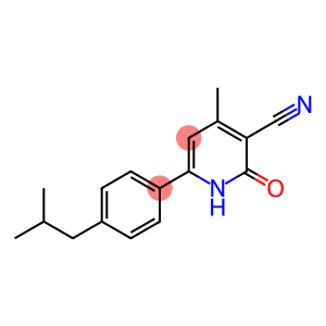 1,2-DIHYDRO-6-(4-ISOBUTYLPHENYL)-4-METHYL-2-OXOPYRIDINE-3-CARBONITRILE