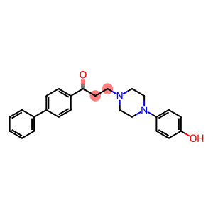 1-[1,1'-BIPHENYL]-4-YL-3-[4-(4-HYDROXYPHENYL)PIPERAZINO]-1-PROPANONE