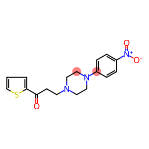 3-(4-(4-NITROPHENYL)-1-PIPERAZINYL)-1-(2-THIENYL)-1-PROPANONE