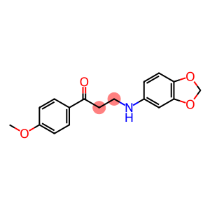 3-(1,3-BENZODIOXOL-5-YLAMINO)-1-(4-METHOXYPHENYL)-1-PROPANONE