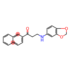 3-(1,3-benzodioxol-5-ylamino)-1-(2-naphthyl)-1-propanone