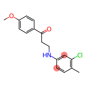 3-(3-CHLORO-4-METHYLANILINO)-1-(4-METHOXYPHENYL)-1-PROPANONE