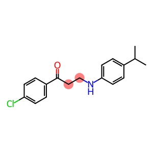 1-(4-CHLOROPHENYL)-3-(4-ISOPROPYLANILINO)-1-PROPANONE