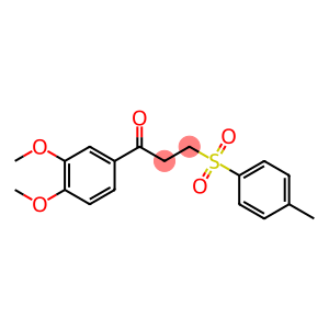 1-(3,4-DIMETHOXYPHENYL)-3-[(4-METHYLPHENYL)SULFONYL]-1-PROPANONE