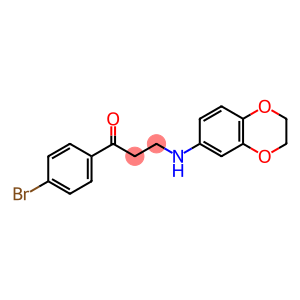 1-(4-bromophenyl)-3-(2,3-dihydro-1,4-benzodioxin-6-ylamino)propan-1-one