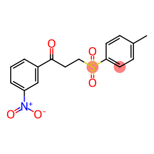 3-[(4-METHYLPHENYL)SULFONYL]-1-(3-NITROPHENYL)-1-PROPANONE