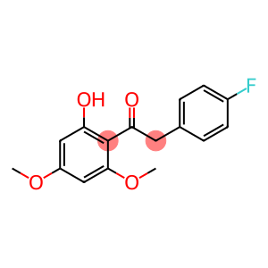 2-(4-FLUOROPHENYL)-1-(2-HYDROXY-4,6-DIMETHOXYPHENYL)ETHANONE