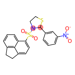 Thiazolidine, 3-[(1,2-dihydro-5-acenaphthylenyl)sulfonyl]-2-(3-nitrophenyl)- (9CI)