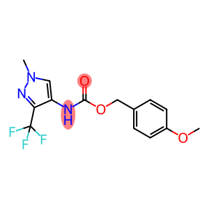 Carbamic acid, [1-methyl-3-(trifluoromethyl)-1H-pyrazol-4-yl]-, (4-methoxyphenyl)methyl ester (9CI)