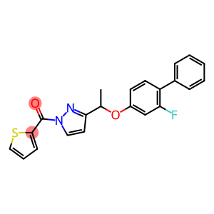 (3-(1-[(2-FLUORO[1,1'-BIPHENYL]-4-YL)OXY]ETHYL)-1H-PYRAZOL-1-YL)(2-THIENYL)METHANONE