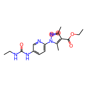 ETHYL 1-(5-([(ETHYLAMINO)CARBONYL]AMINO)-2-PYRIDINYL)-3,5-DIMETHYL-1H-PYRAZOLE-4-CARBOXYLATE