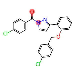 (3-(2-[(4-CHLOROBENZYL)OXY]PHENYL)-1H-PYRAZOL-1-YL)(4-CHLOROPHENYL)METHANONE