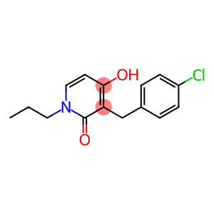 3-(4-CHLOROBENZYL)-4-HYDROXY-1-PROPYL-2(1H)-PYRIDINONE