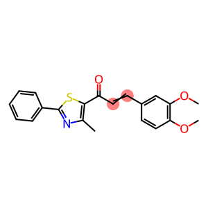 (E)-3-(3,4-DIMETHOXYPHENYL)-1-(4-METHYL-2-PHENYL-1,3-THIAZOL-5-YL)-2-PROPEN-1-ONE