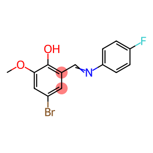 4-BROMO-2-([(4-FLUOROPHENYL)IMINO]METHYL)-6-METHOXYBENZENOL