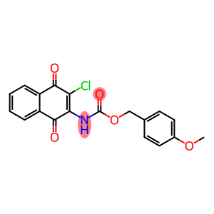 4-METHOXYBENZYL N-(3-CHLORO-1,4-DIOXO-1,4-DIHYDRO-2-NAPHTHALENYL)CARBAMATE