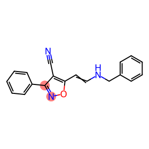 5-[2-(BENZYLAMINO)VINYL]-3-PHENYL-4-ISOXAZOLECARBONITRILE