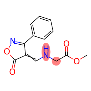 METHYL 2-(([5-OXO-3-PHENYL-4(5H)-ISOXAZOLYLIDEN]METHYL)AMINO)ACETATE