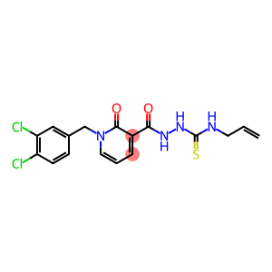 N-ALLYL-2-([1-(3,4-DICHLOROBENZYL)-2-OXO-1,2-DIHYDRO-3-PYRIDINYL]CARBONYL)-1-HYDRAZINECARBOTHIOAMIDE