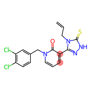 1-[(3,4-dichlorophenyl)methyl]-3-[4-(prop-2-en-1-yl)-5-sulfanyl-4H-1,2,4-triazol-3-yl]-1,2-dihydropyridin-2-one
