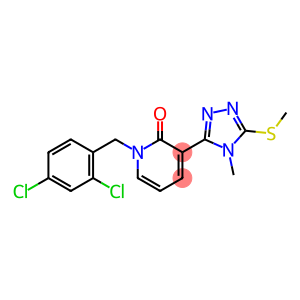 1-(2,4-DICHLOROBENZYL)-3-[4-METHYL-5-(METHYLSULFANYL)-4H-1,2,4-TRIAZOL-3-YL]-2(1H)-PYRIDINONE