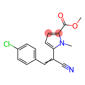 METHYL 5-[2-(4-CHLOROPHENYL)-1-CYANOVINYL]-1-METHYL-1H-PYRROLE-2-CARBOXYLATE