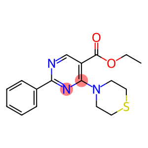 ETHYL 2-PHENYL-4-(1,4-THIAZINAN-4-YL)-5-PYRIMIDINECARBOXYLATE