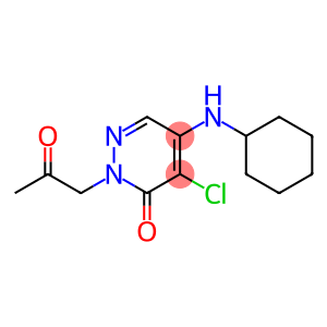 3(2H)-Pyridazinone, 4-chloro-5-(cyclohexylamino)-2-(2-oxopropyl)-