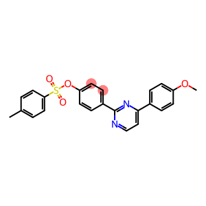 Phenol, 4-[4-(4-methoxyphenyl)-2-pyrimidinyl]-, 4-methylbenzenesulfonate (ester) (9CI)