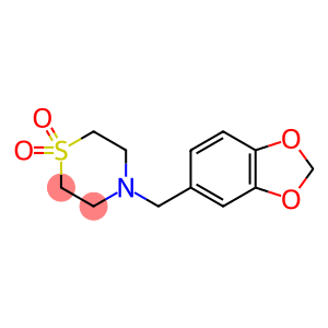 4-(1,3-BENZODIOXOL-5-YLMETHYL)-1LAMBDA6,4-THIAZINANE-1,1-DIONE