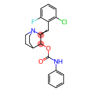 1-Azabicyclo[2.2.2]octan-3-ol, 2-[(2-chloro-6-fluorophenyl)methylene]-, phenylcarbamate (ester) (9CI)