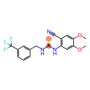 N-(2-CYANO-4,5-DIMETHOXYPHENYL)-N'-[3-(TRIFLUOROMETHYL)BENZYL]THIOUREA