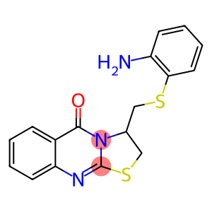 3-([(2-AMINOPHENYL)SULFANYL]METHYL)-2,3-DIHYDRO-5H-[1,3]THIAZOLO[2,3-B]QUINAZOLIN-5-ONE