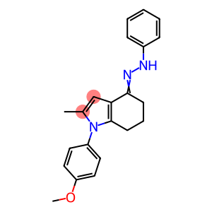 1-(4-METHOXYPHENYL)-2-METHYL-1,5,6,7-TETRAHYDRO-4H-INDOL-4-ONE N-PHENYLHYDRAZONE