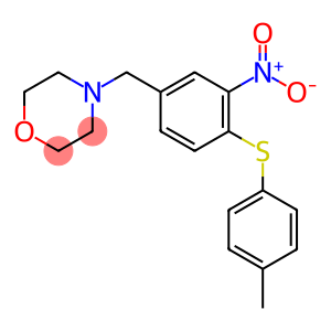 4-(4-[(4-METHYLPHENYL)SULFANYL]-3-NITROBENZYL)MORPHOLINE