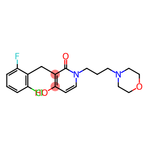 2(1H)-Pyridinone, 3-[(2-chloro-6-fluorophenyl)methyl]-4-hydroxy-1-[3-(4-morpholinyl)propyl]-