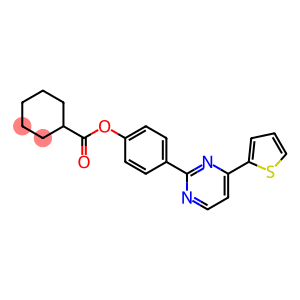 4-[4-(2-THIENYL)-2-PYRIMIDINYL]PHENYL CYCLOHEXANECARBOXYLATE